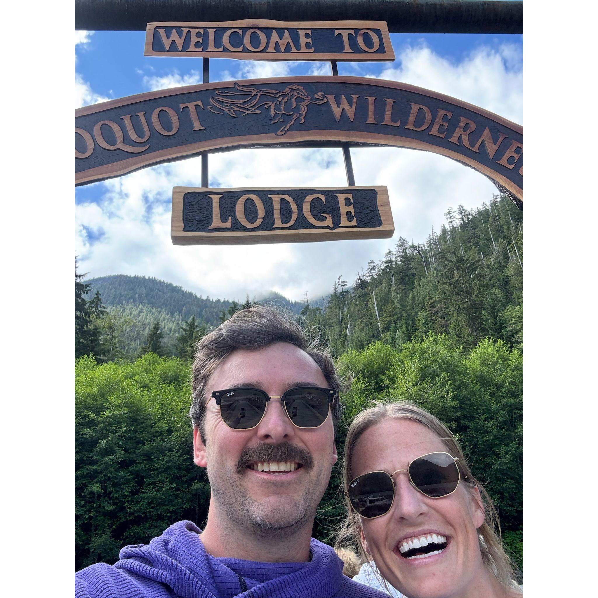 arrival at Clayoquat!