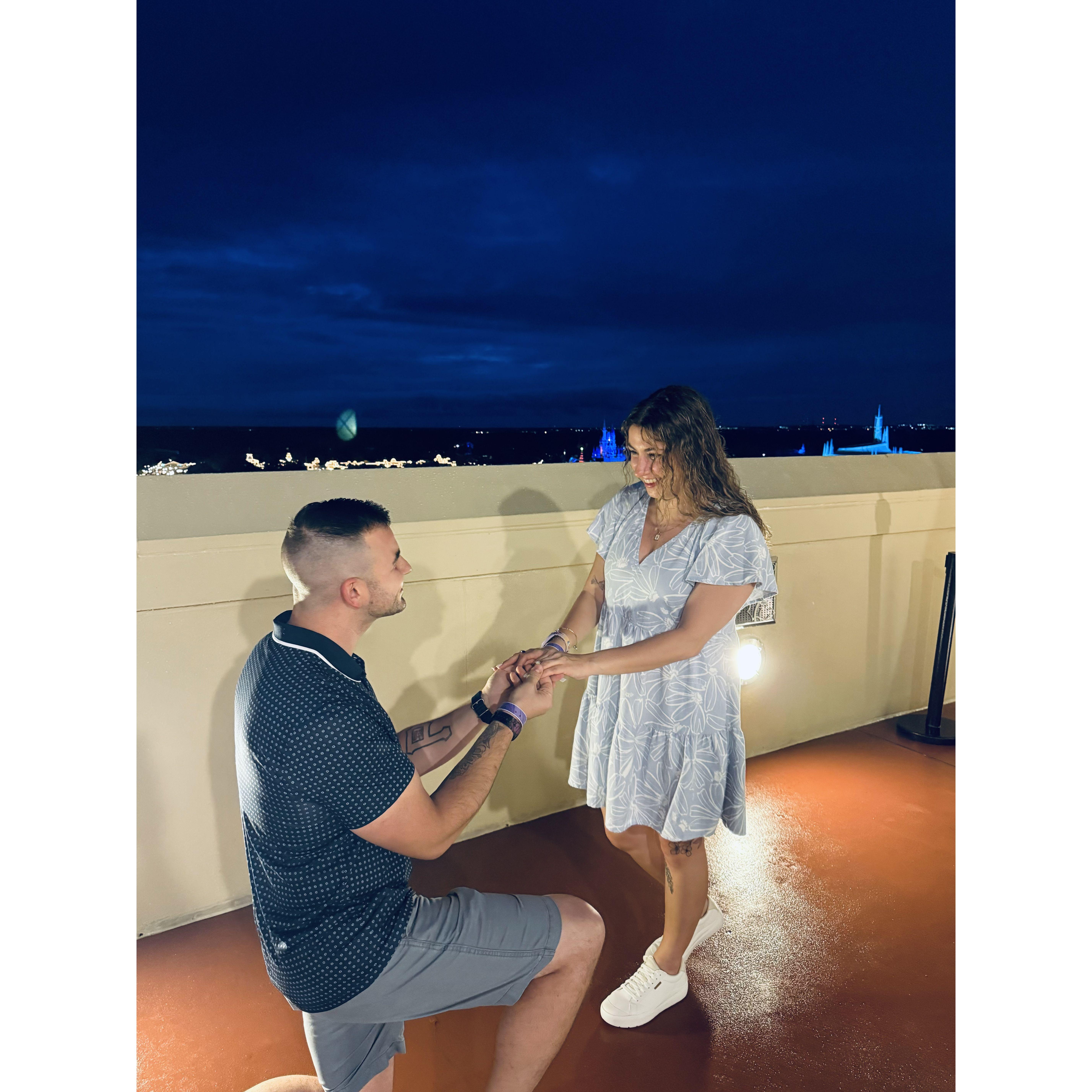 She said YES!