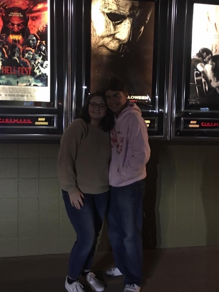 Our first date, we saw Halloween kills.🎃 (with my parents bc we were too young to get into rated R movies🤣)