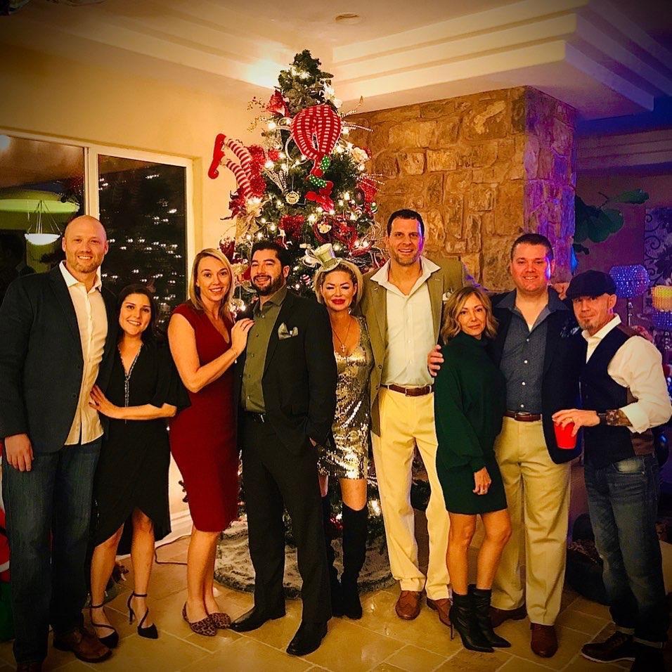 The Arizona group just before the epic New Year's Eve celebration the same week Jay and Steph got engaged.