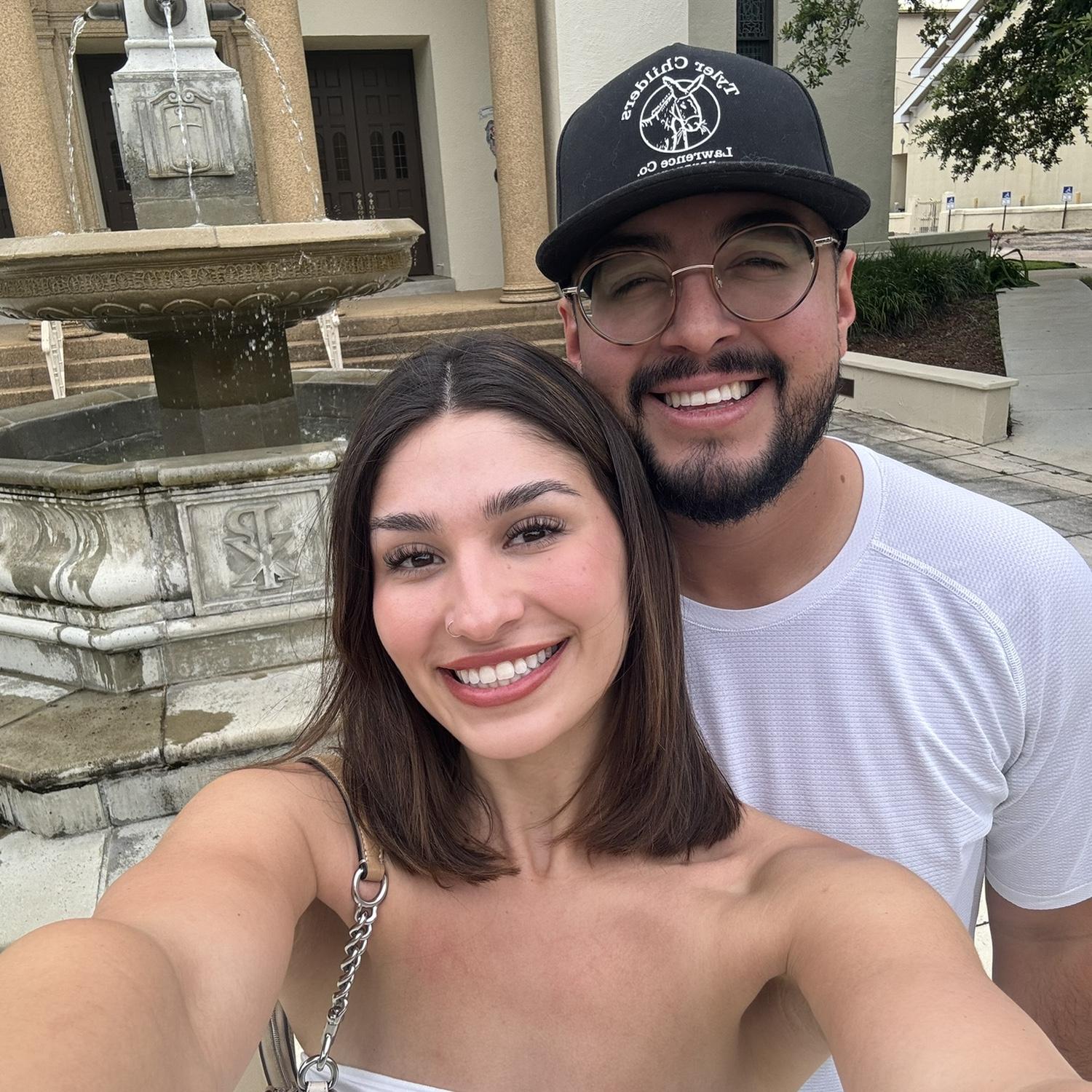 Visiting Mobile to see the church we’re getting married in!