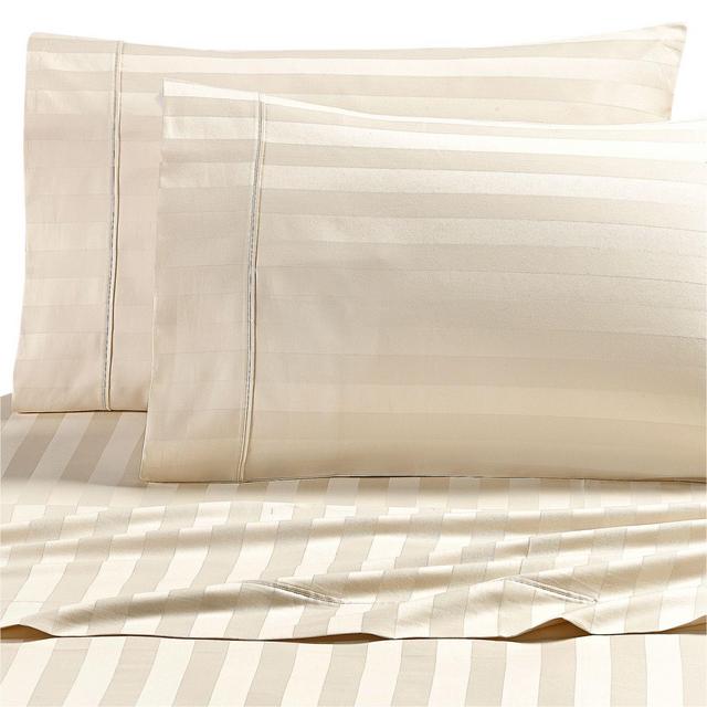 Wamsutta® Dream Zone® Stripe 1000-Thread-Count PimaCott® King Sheet Set in Ivory
