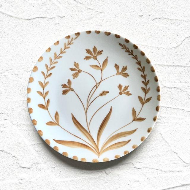 Umber Reverse Bloom Salad Plate