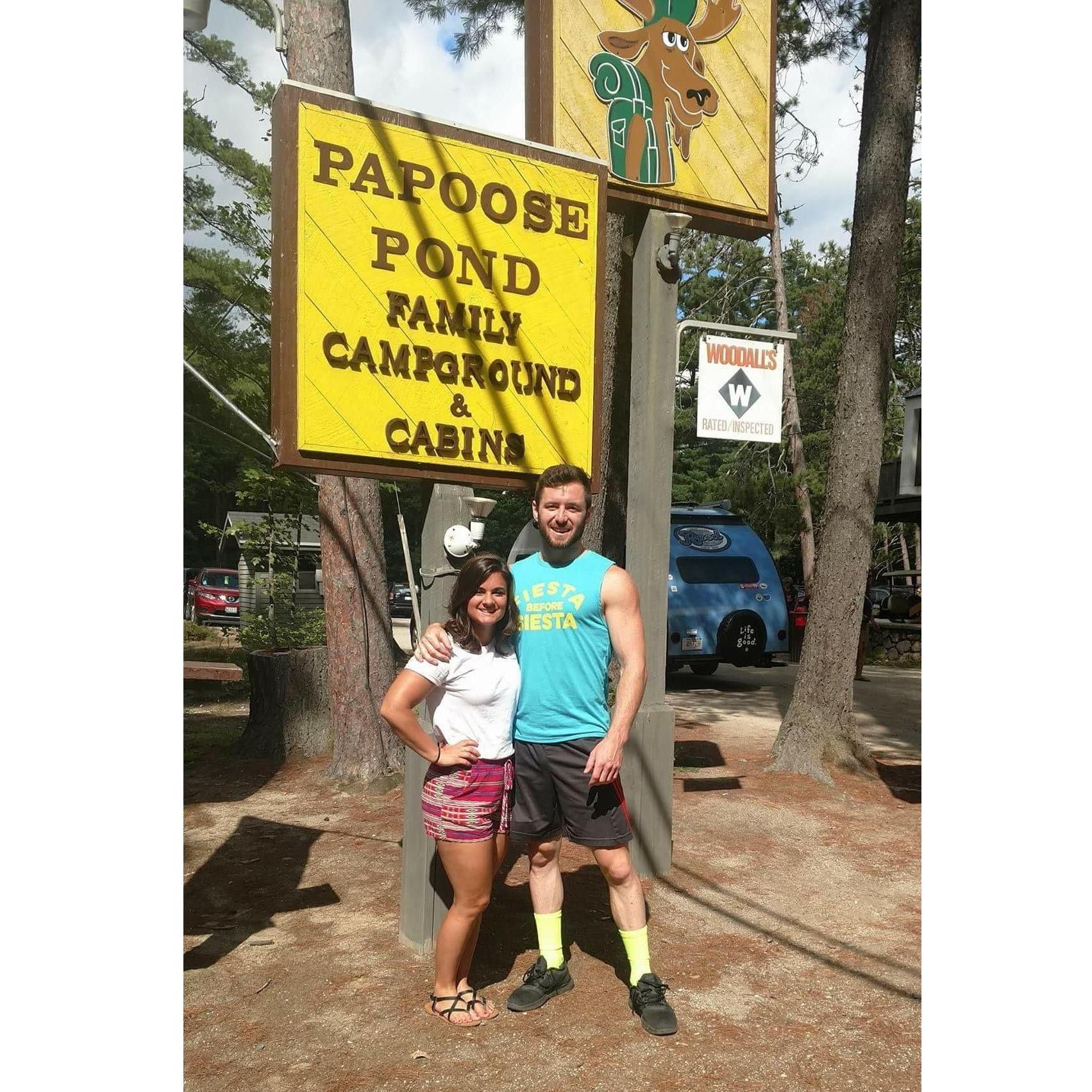 They both love camping and it's tradition for Cam to spend two weeks at Papoose Pond in Waterford Maine.