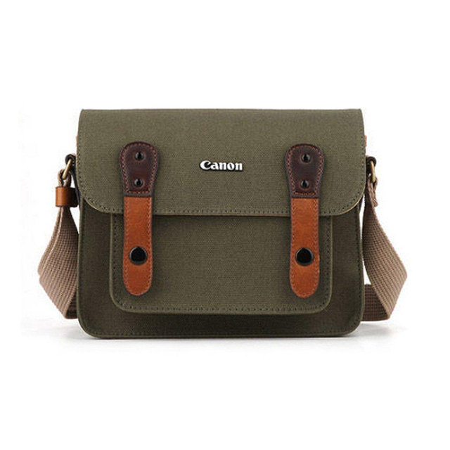 Canon D-SLR RF Mirrorless Pocket Shoulder Bag Case 6520 Khaki for Lens EOS M M2 M3 100D 400D 450D 500D 550D 600D 650D 700D 750D