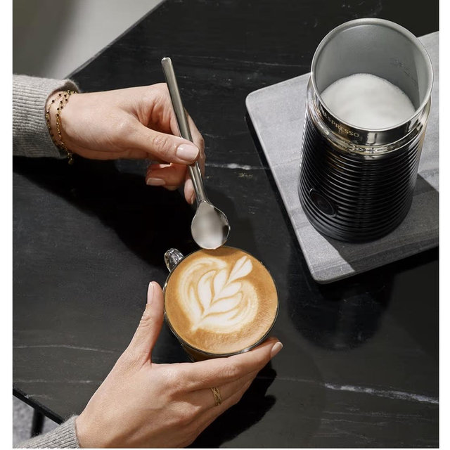 Nespresso Aeroccino 3 Milk Frother, Black, Steel