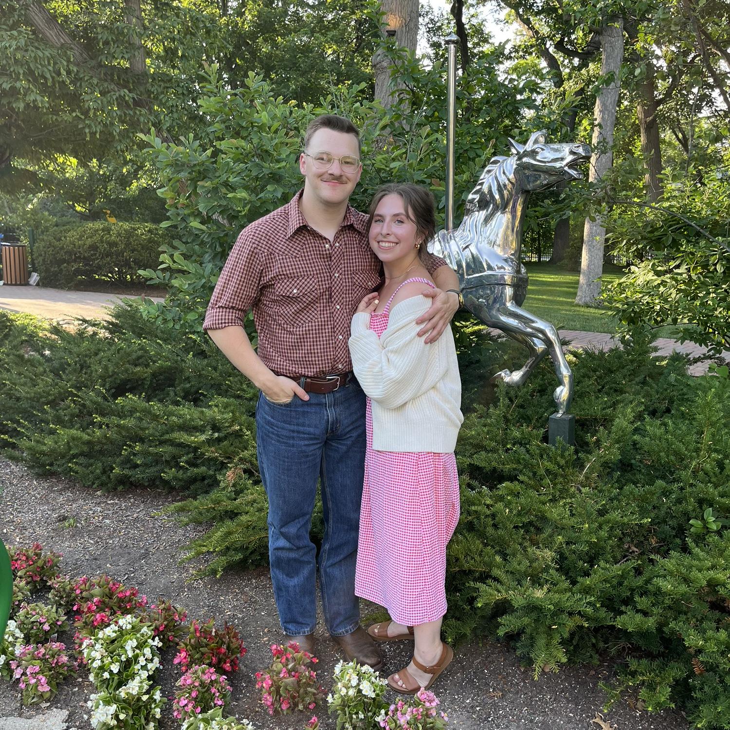 Our first date at Ravinia to see the band Chicago.