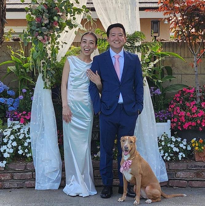Our dog Chloe is excited for her mama and dada's Wedding!