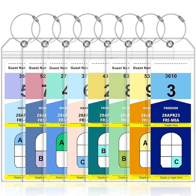 8 Pack Luggage Tags Travel Essentials & Cruise Essentials for NCL, Princess, Carnival, Royal Caribbean & Celebrity Cruise Ships by SEAVILIA