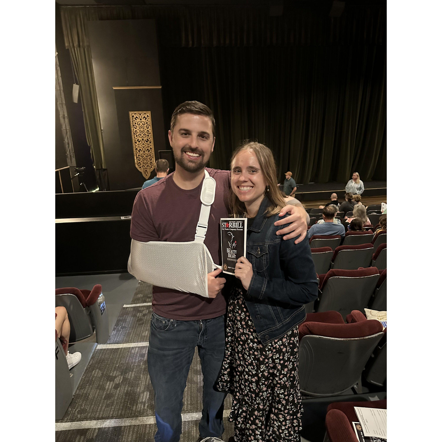 Seeing the musical Beauty and the Beast with our families