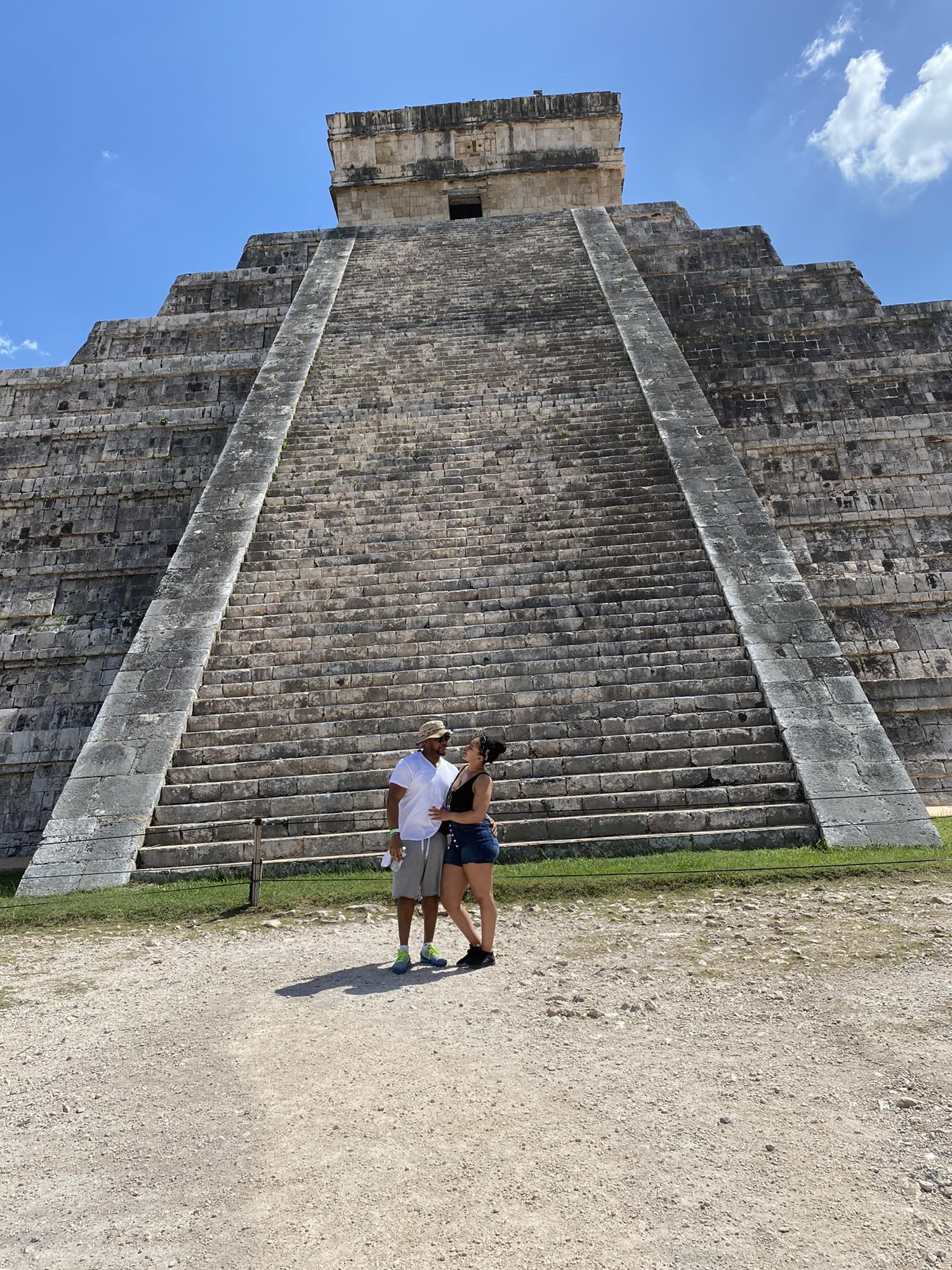Mexico: 
The Chichen Itza Pyramid. 
One of the Seven Wonders of the World