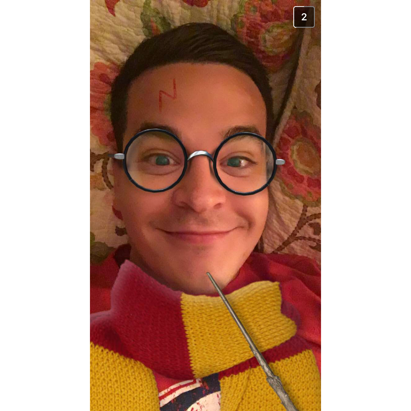 Because Javier knows Samantha's deep love for Harry Potter and all things magical. He does anything to make her smile and laugh!