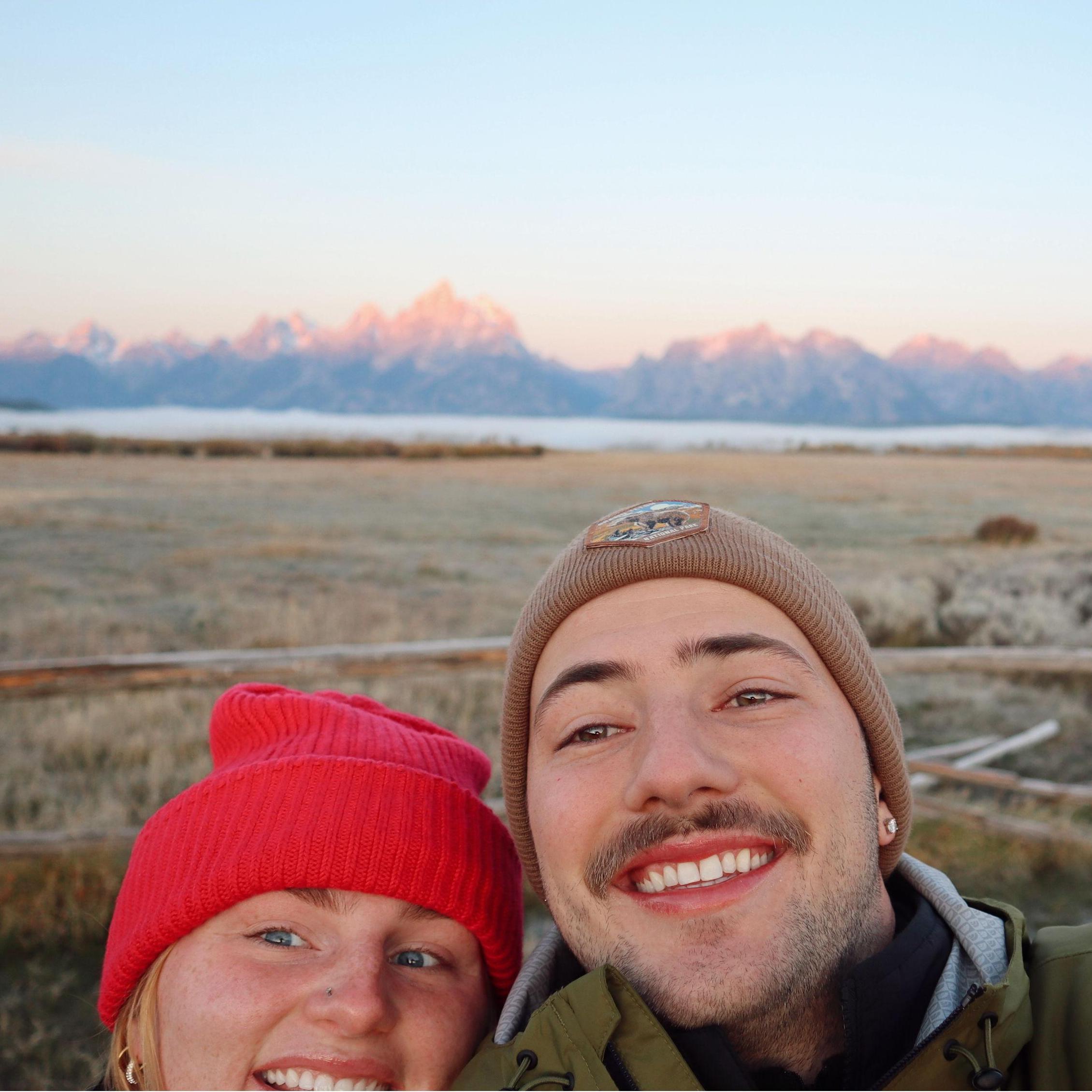 We took this photo just moments before Wills popped the question!