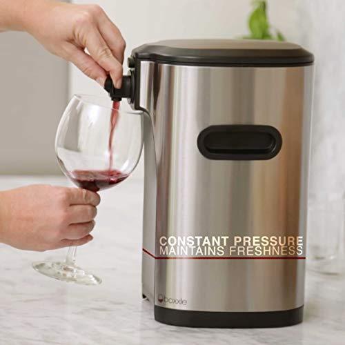Boxxle BX002013 Box wine Dispenser, 3-Liter, Stainless Steel