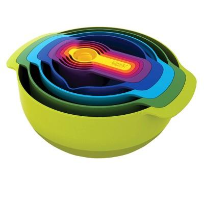 Joseph Joseph Nest 9 Plus Bowl Set with Measuring Cups and Measuring Spoons