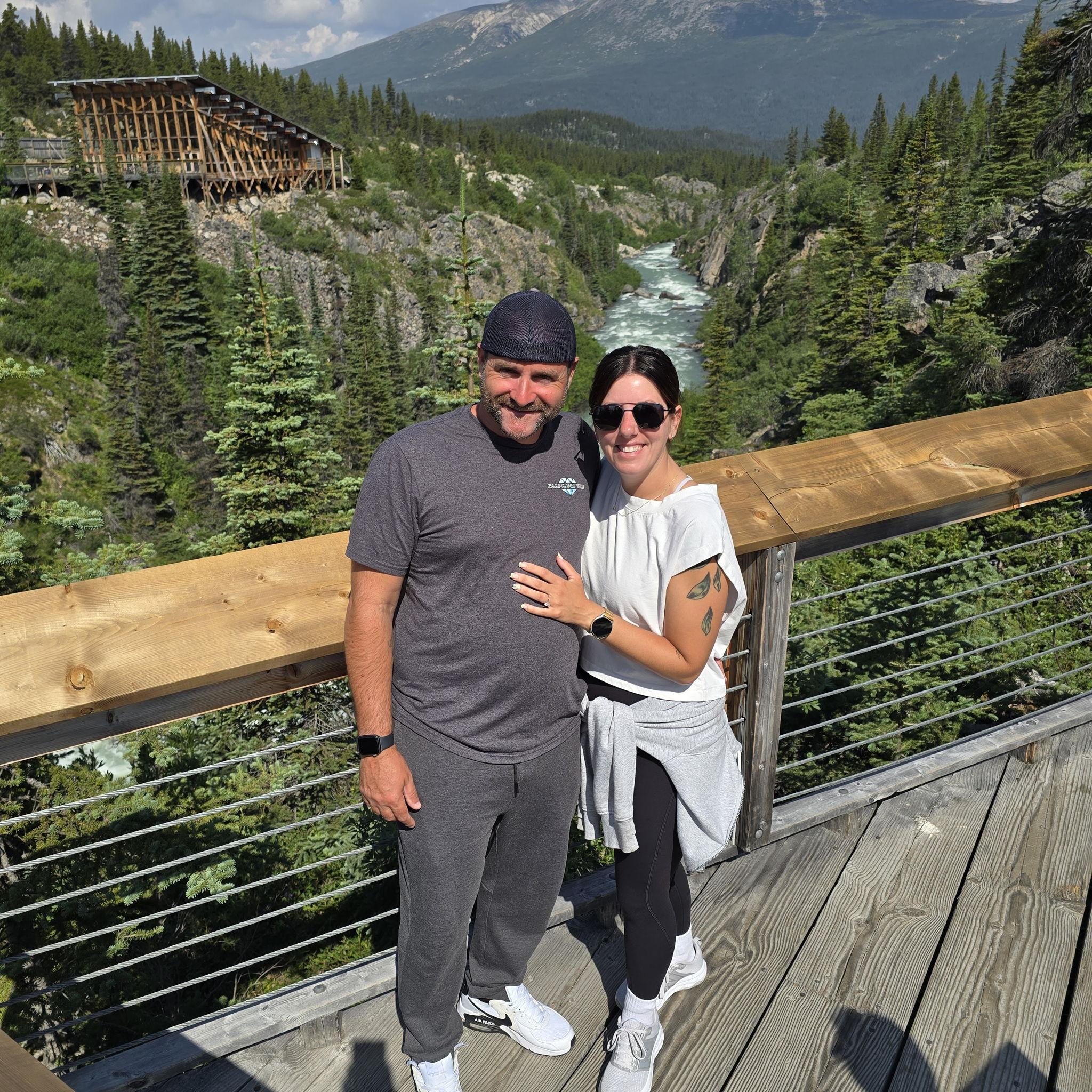 Suspension bridge in Alaska