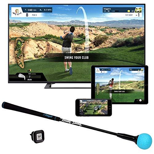 Phigolf Mobile and Home Smart Golf Game Simulator with Swing Stick - WGT Edition 2019