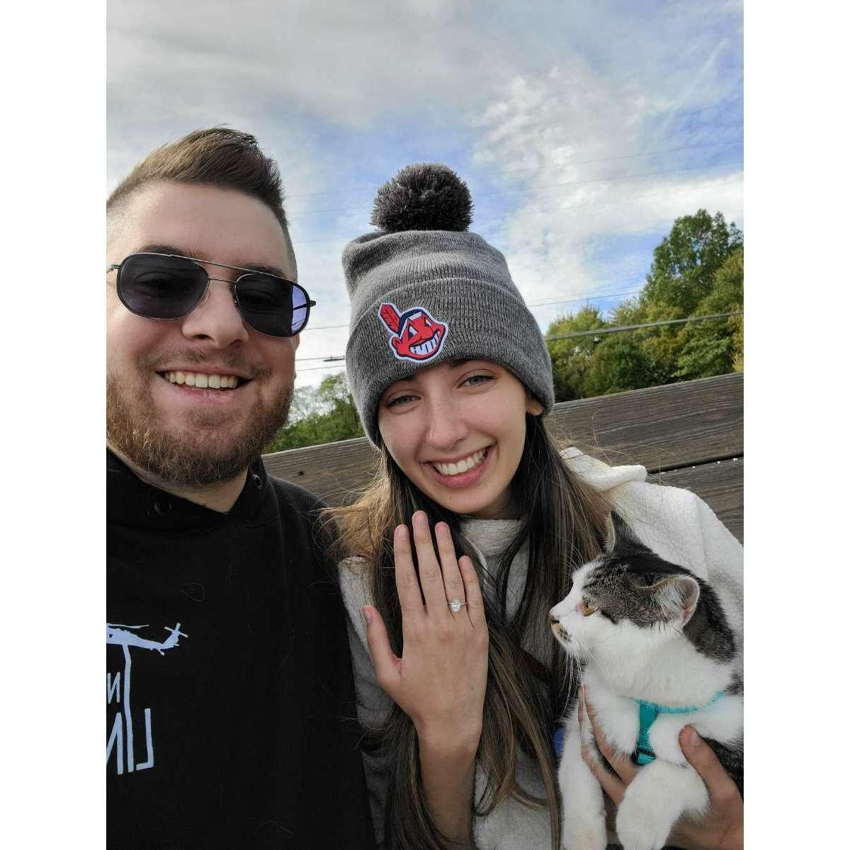 The day he asked, and I said yes!