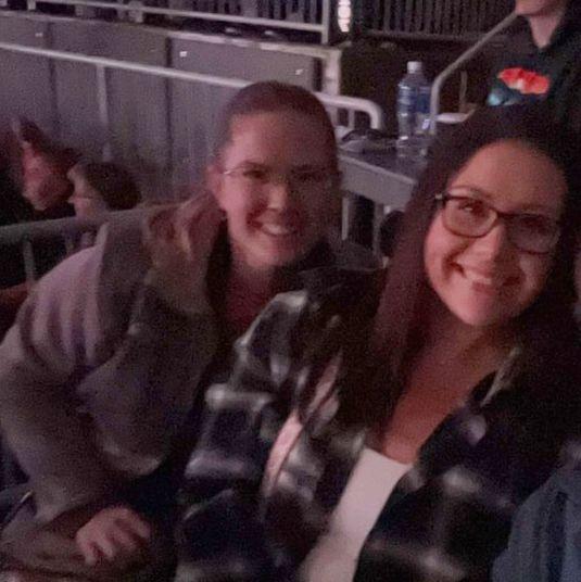 Me & my bridesmaid, Kristin @ a Brett Young concert