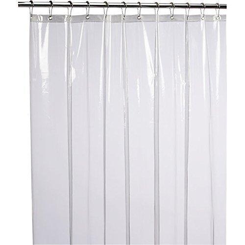 LiBa Mildew Resistant Anti-Microbial PEVA 8G Shower Curtain Liner (36x72, Clear)