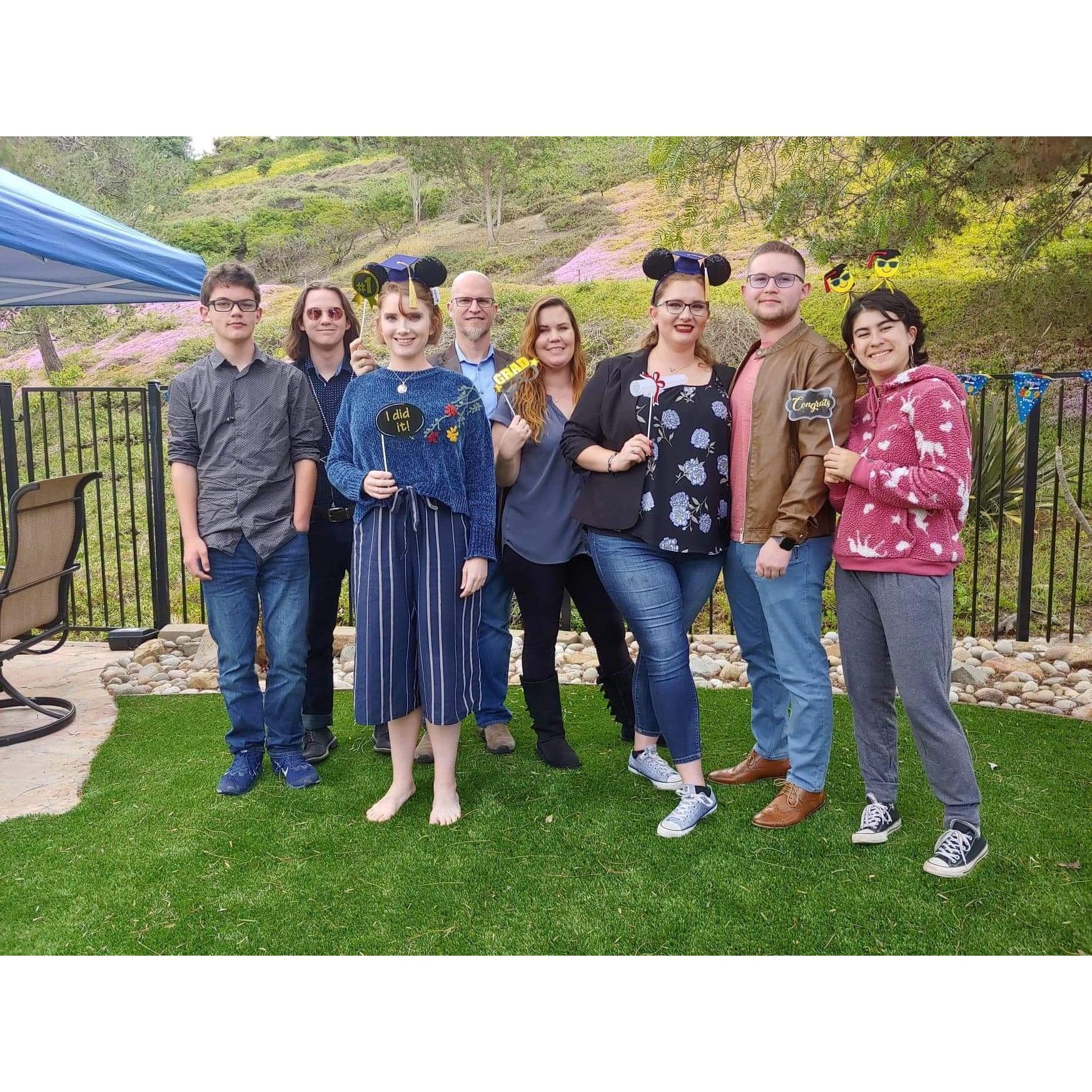 Caitlin and Tina's college graduation, May 2019