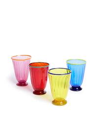 Rainbow Glasses set of 4 Rainbow in Glass