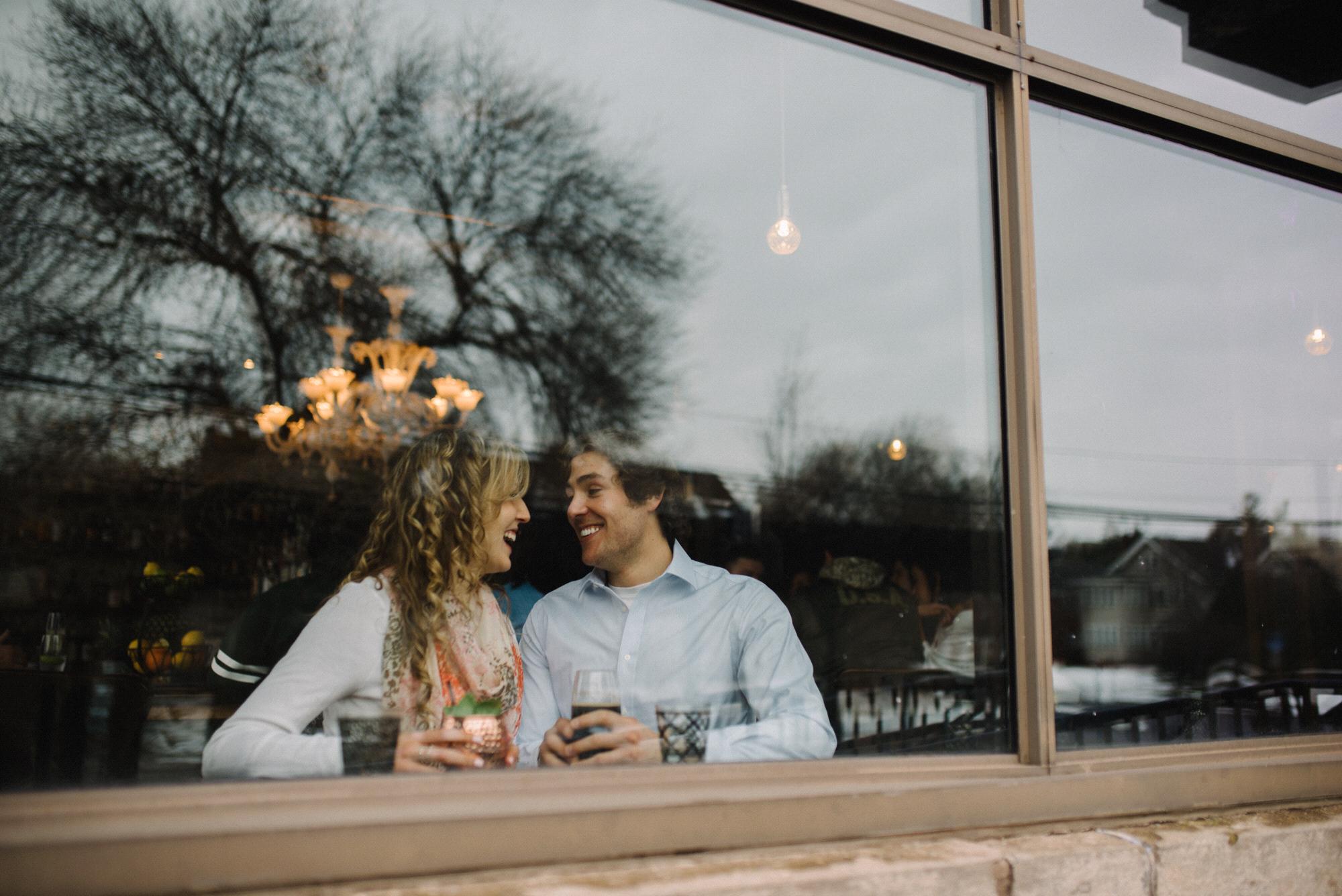 We had our first date here at “The Revelry” and then were able to have an engagement photos taken here! I imagine that this is how our faces looked for the majority of that first date...