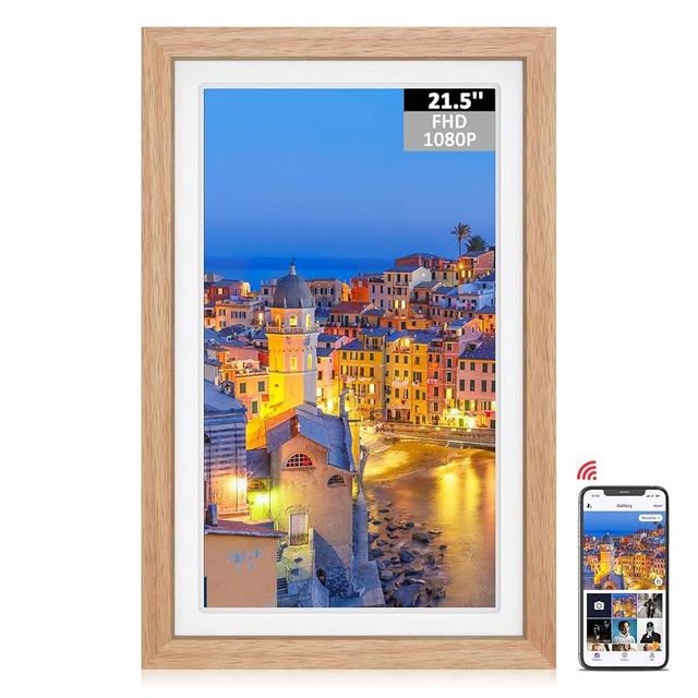 Sammix Digital Picture Frame 21.5 Inch Large WiFi Digital Photo Frame, 1920 * 1080 Full HD Display, 32GB Memory, Remote Control, Wall-Mountable, Easy to Share Photo and Video via Uhale APP