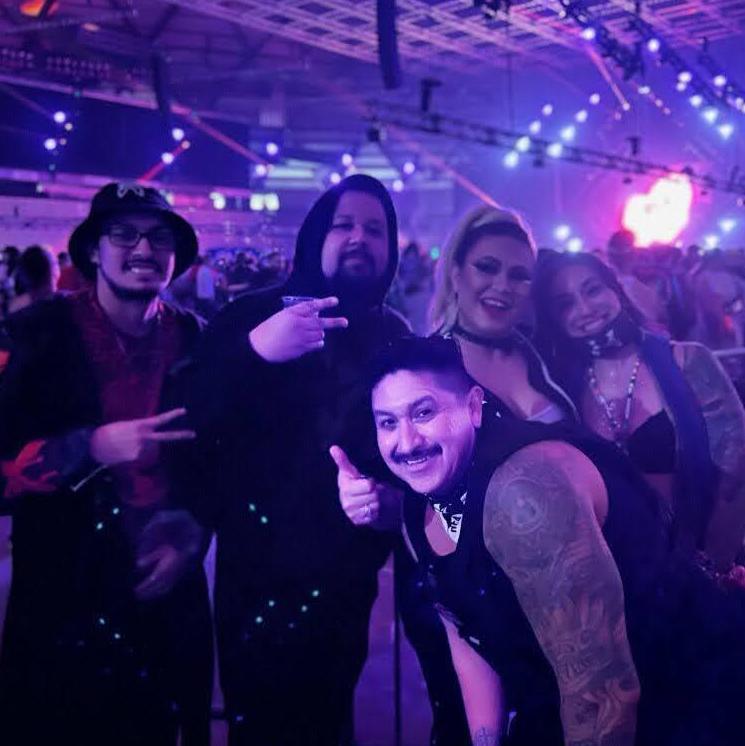 What: When Caleb and Bri first met, along with good friends Chewy, Griselda, and Robert. // When: 2.4.22 // Where: Tacoma, Washington (Excision's Thunderdome)