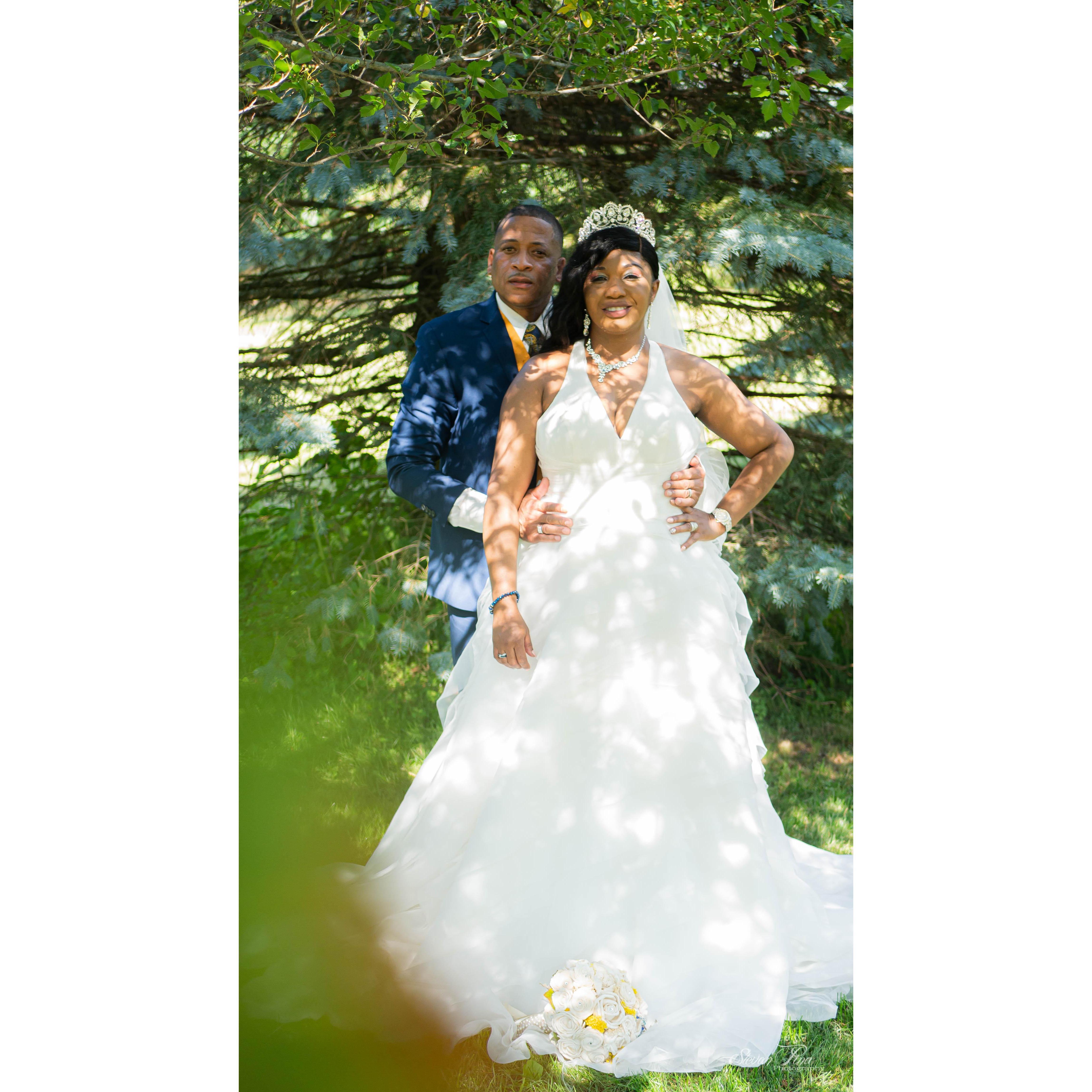 We had to seek shade under the tree.