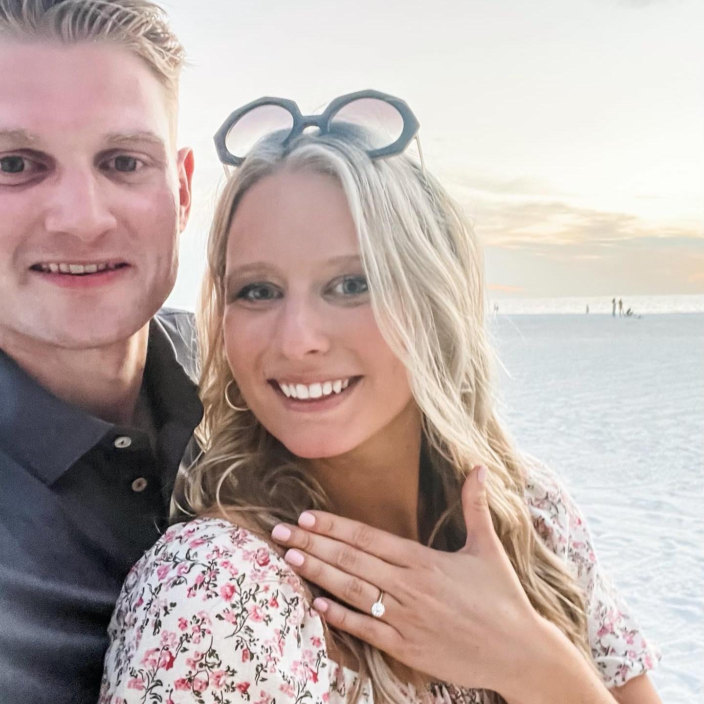 The night Evan proposed on Madison's favorite beach. She was completely shocked and had the best day ever!