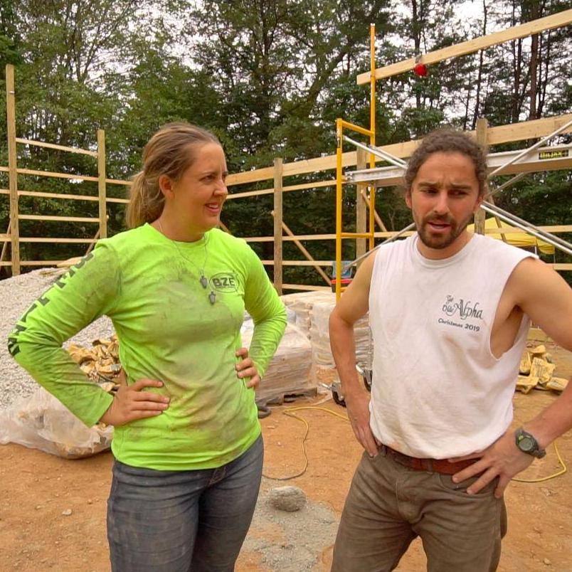 After pouring concrete for the pole barn. We moved 18,000 lbs of concrete in one day.