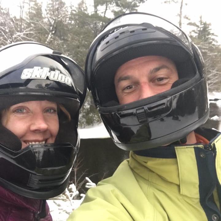 snowmobile trip in Millenocket for Lorenzo's 40th!