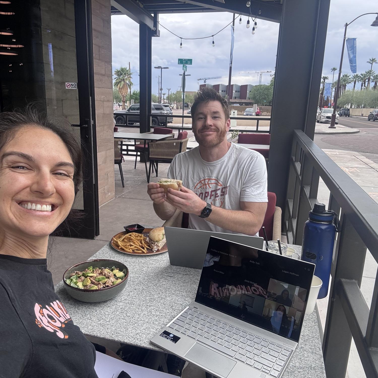 October 2025: 
Enjoying one of our favorite activities - biking to Old Town and exploring a new brunch or coffee spot while we study.