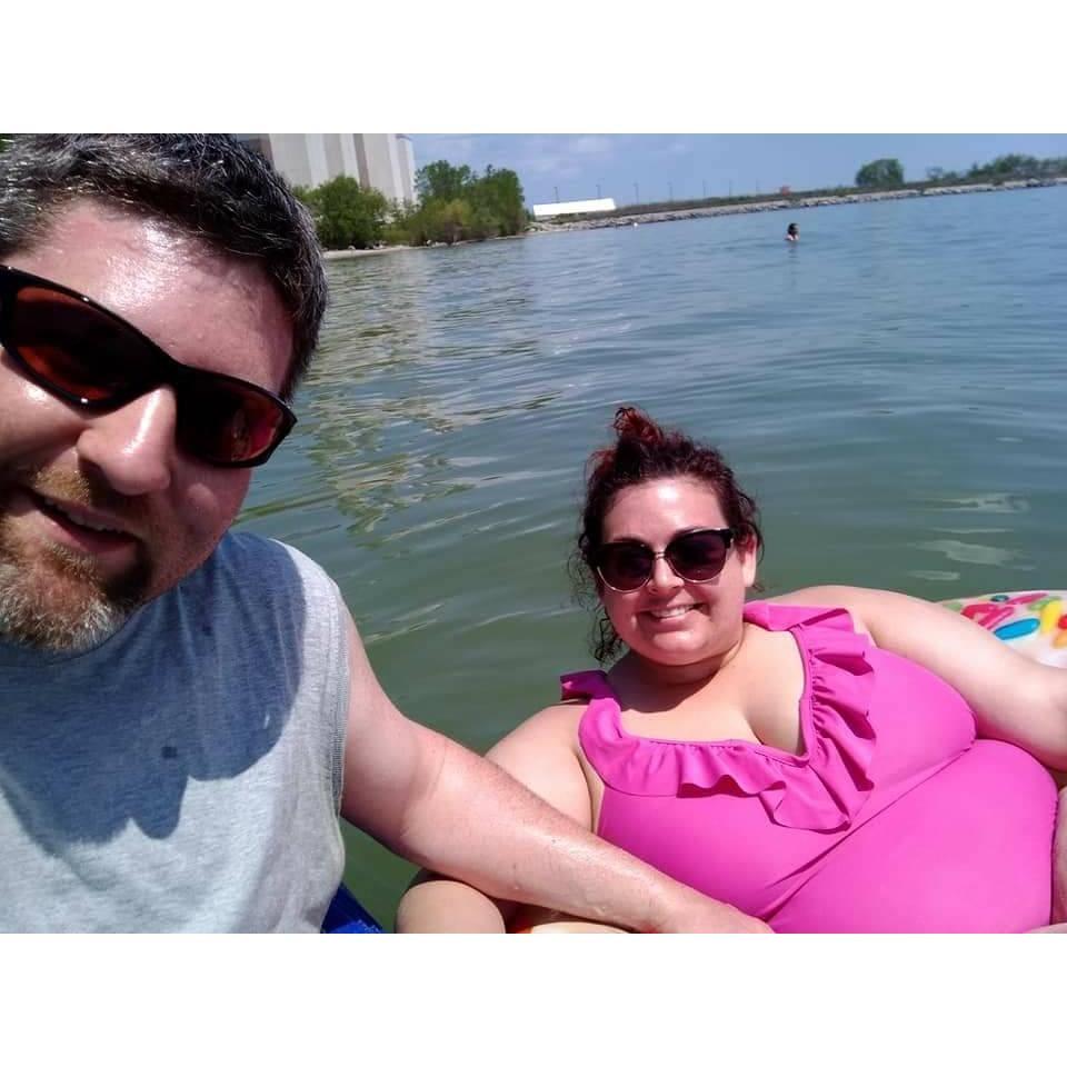 One of our many trips to Port Washington South Beach in the summer of 2018