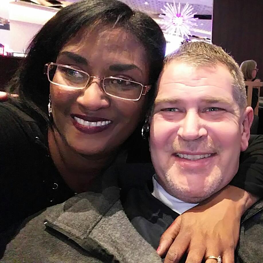 My wonderful man supporting me at a gig
