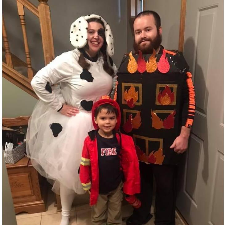 We always go all out with our family Halloween costume.