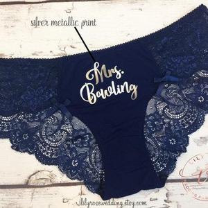 Personalized Panty, Bride Panty, Bridal Shower Gift, Panties, Personalized Panties, Honeymoon, Bachelorette Gift, Bride Gift, Wedding Gift