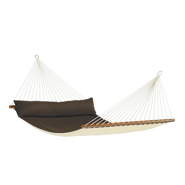 LA SIESTA Alabama Arabica - Weather-Resistant Quilted Spreader Bar Hammock Size King