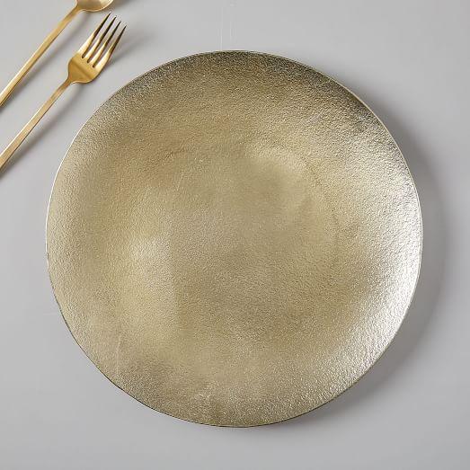 Metallic Textured Charger