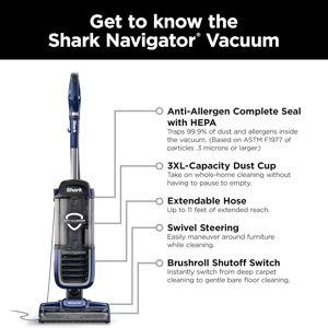 Shark NV151 Navigator Swivel Pro Complete Upright Vacuum, Navy