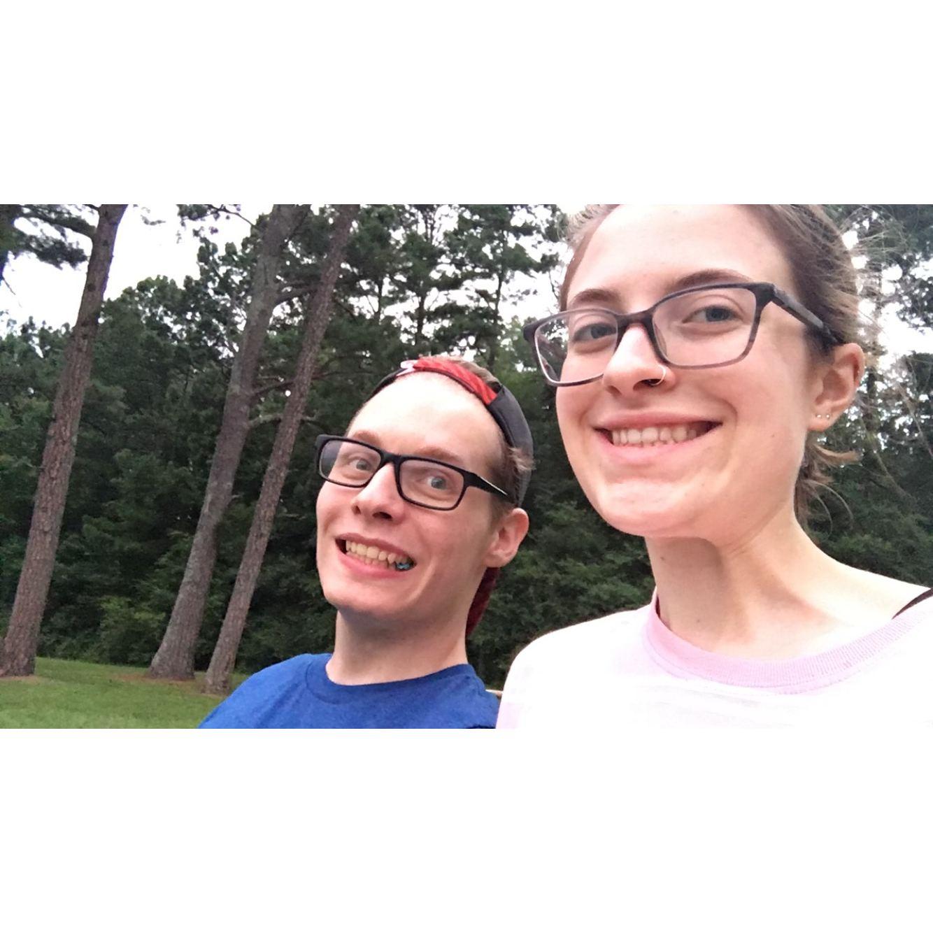 First photo of us after we met up in Georgia to hang out.