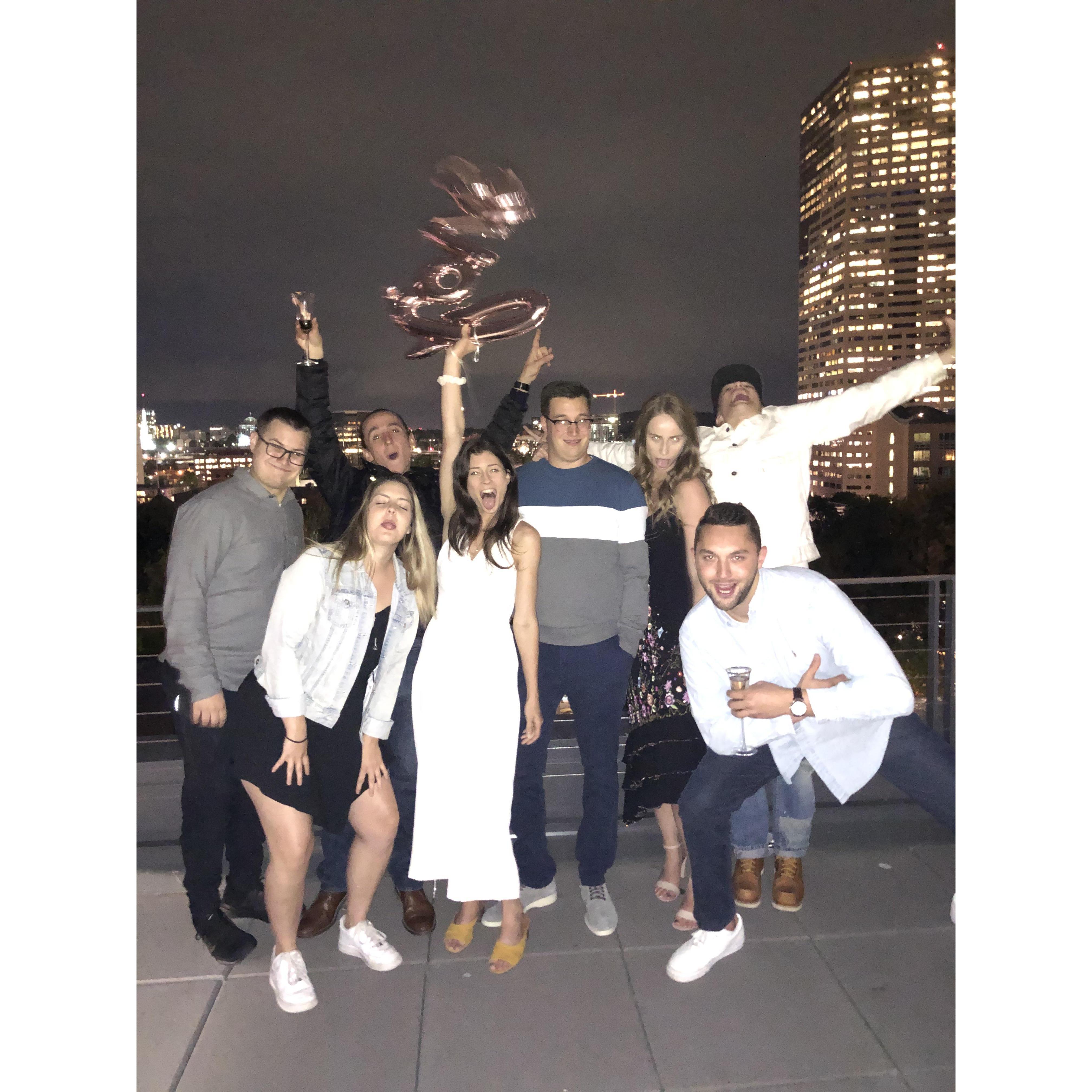Our best friends "The Fam" - at our engagement party Sept 2019
