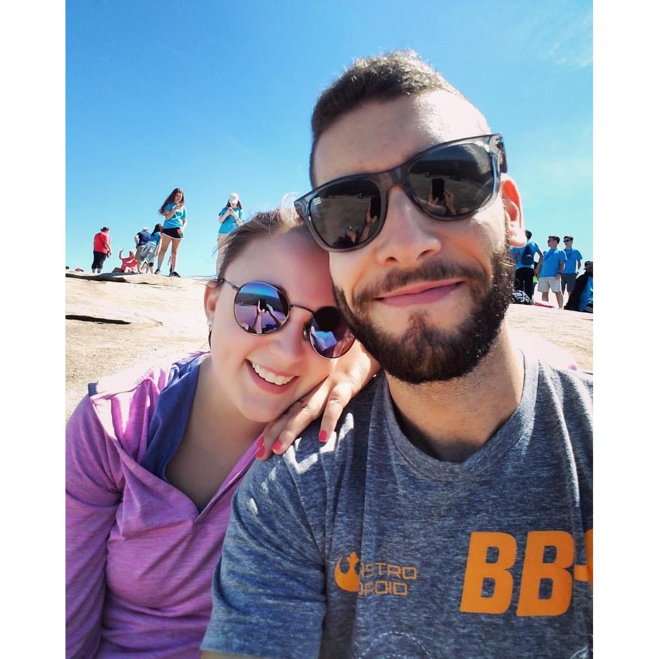 Our second official date! We don't have a photo from the first one because it was at the movie theater.