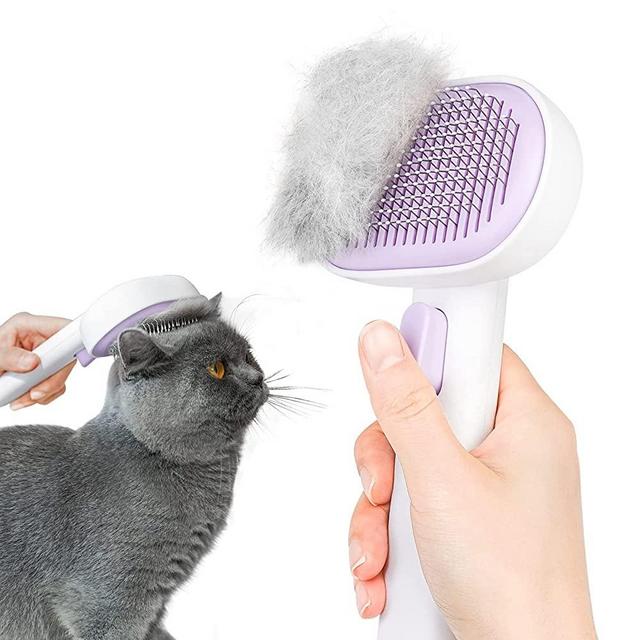 Aumuca Cat Brush for Shedding, Cat Brushes for Indoor Cats, Cat Brush for Long or Short Haired Cats, Cat Grooming Brush Cat Comb for Kitten Rabbit Massage Removes Loose Fur