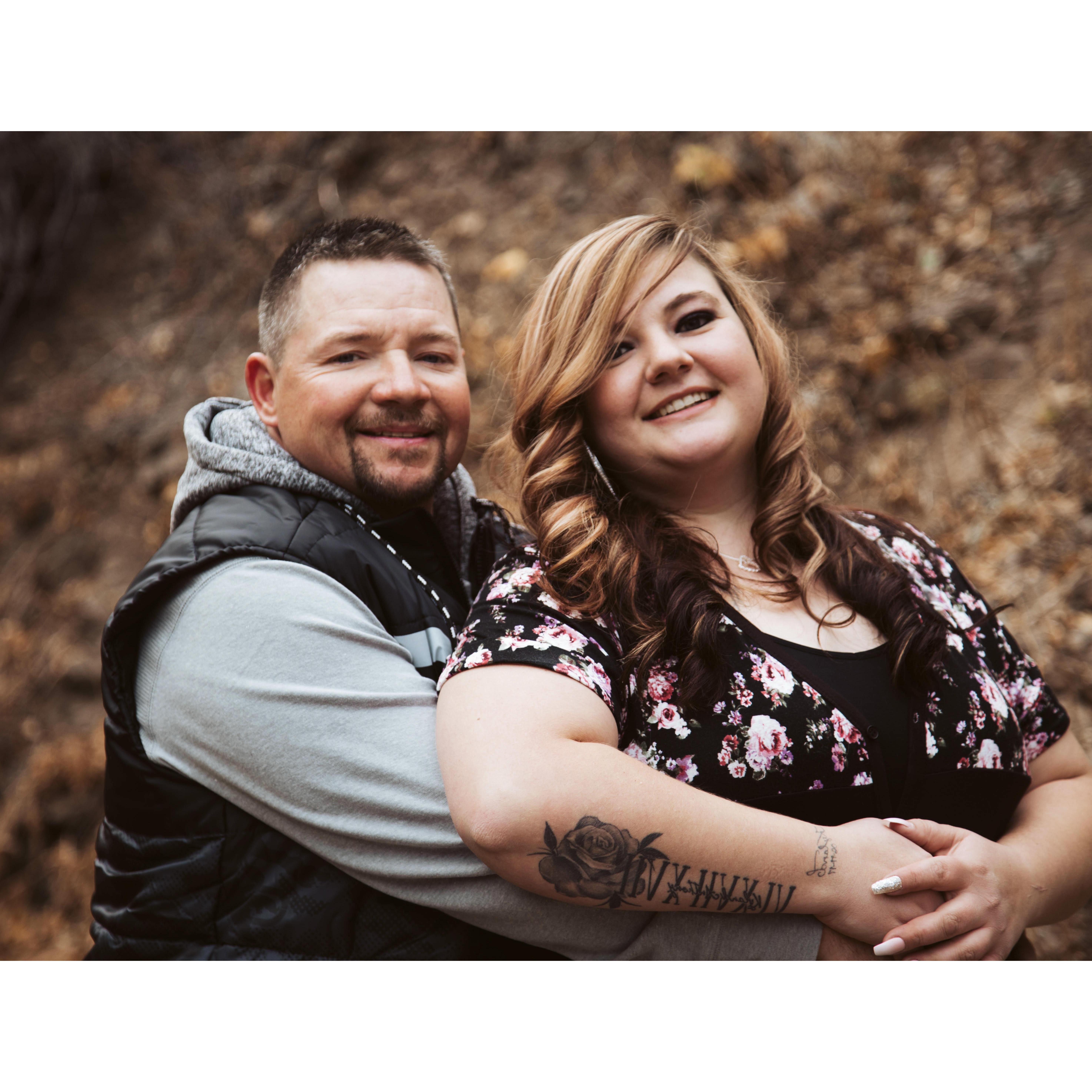Our most recent picture together in 2020. We have grown so much in ourselves and our relationship since our first date in 2015!