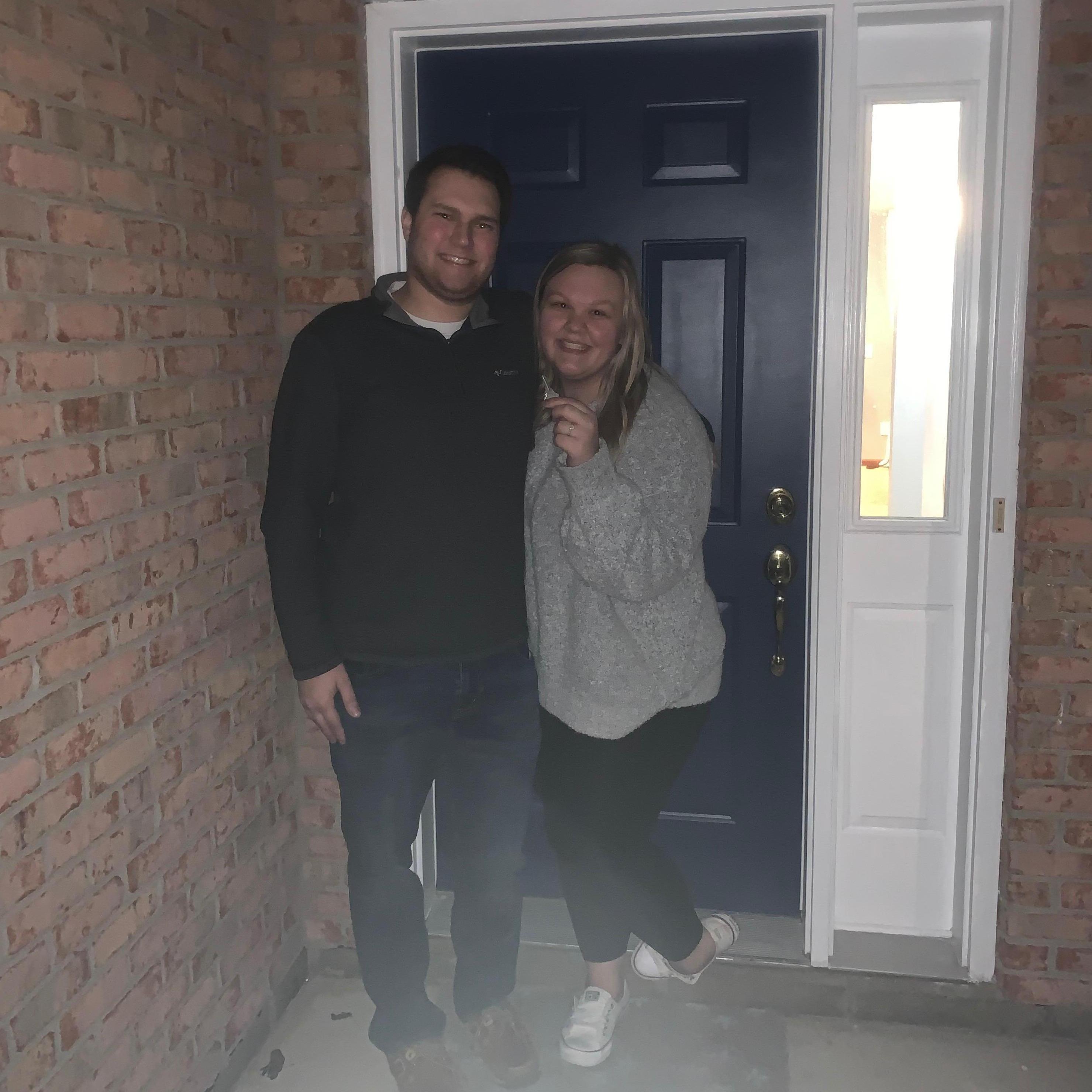 The night we were officially home owners!