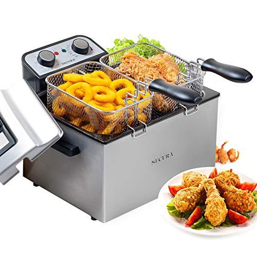  Ninja Air Fryer, 1550-Watt Programmable Base for Air Frying,  Roasting, Reheating & Dehydrating with 4-Quart Ceramic Coated Basket  (AF101), Black/Gray (Renewed) : Home & Kitchen