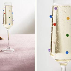 Confetti Flutes, Set of 2