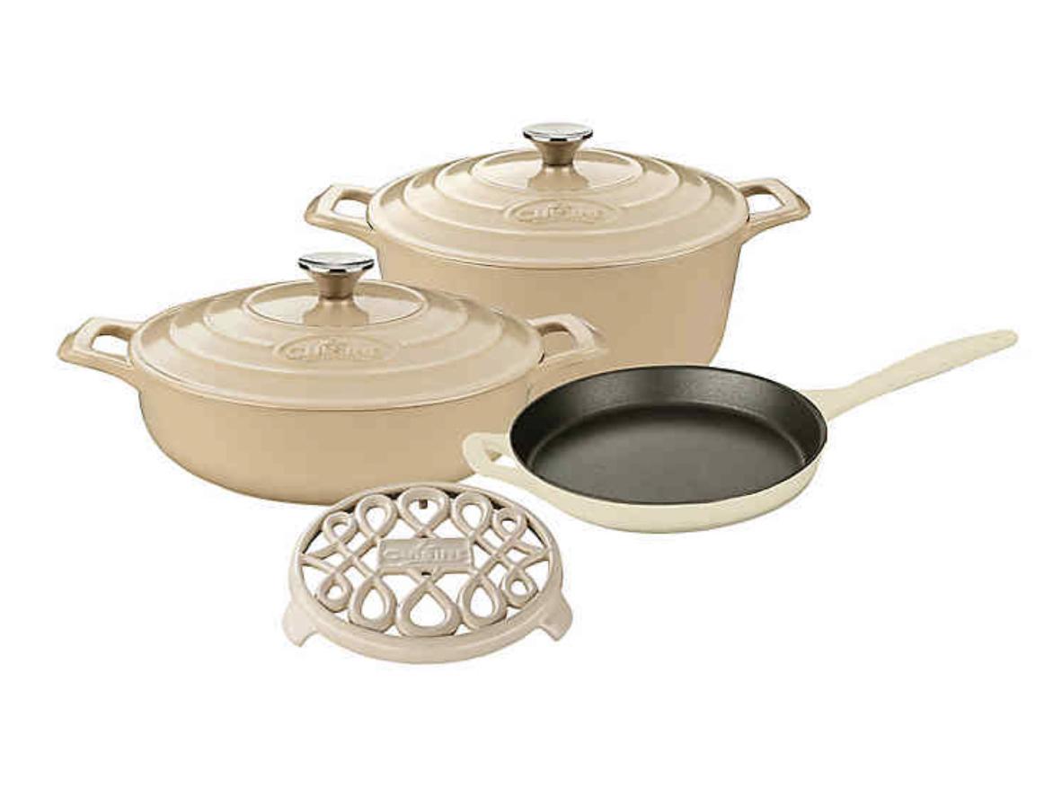 La Cuisine PRO 6-Piece Enameled Cast Iron Oval Cookware Set